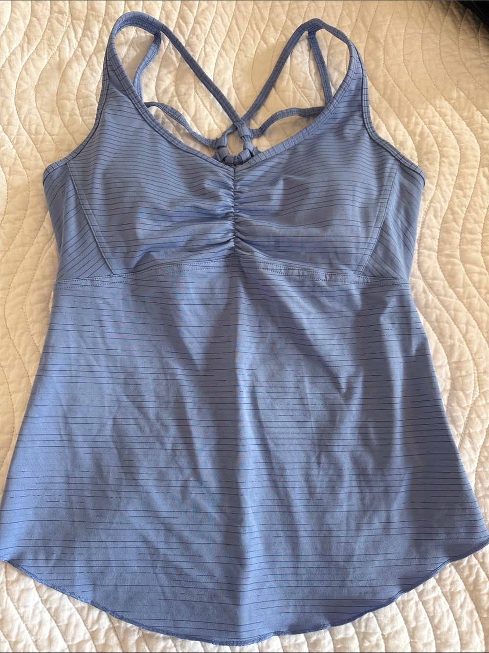 Prana Blue Strappy Tank Top